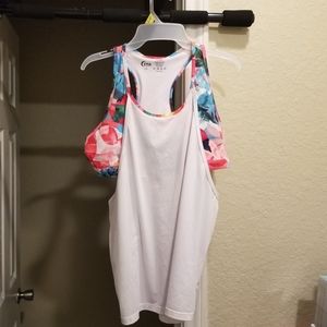 Zyia Floral 2 in 1 Light n Tight Tank